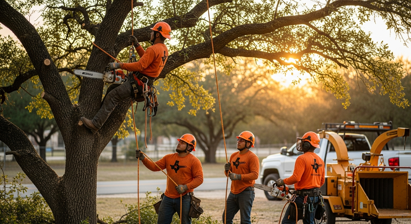 Live oak canopy in Austin, Texas — 1-2 Tree Guys LLC